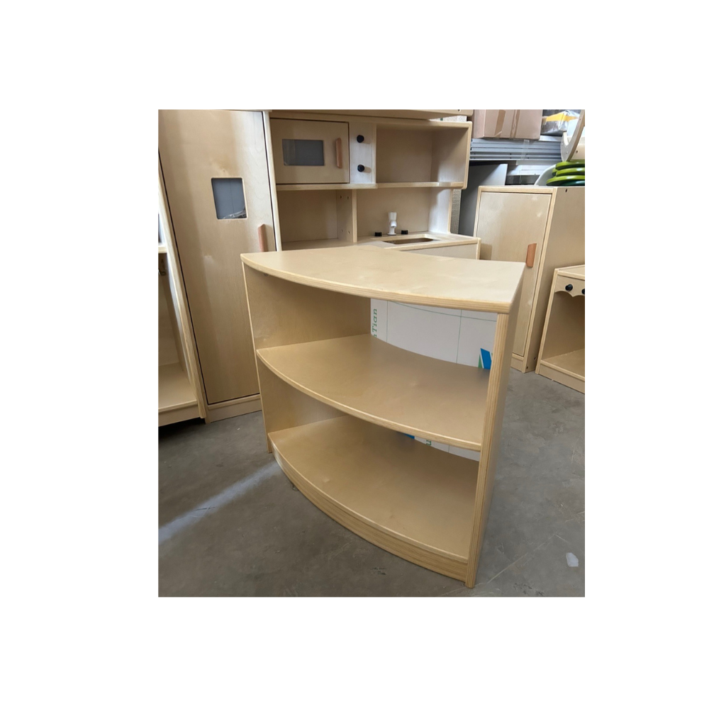 Curved Display Shelf