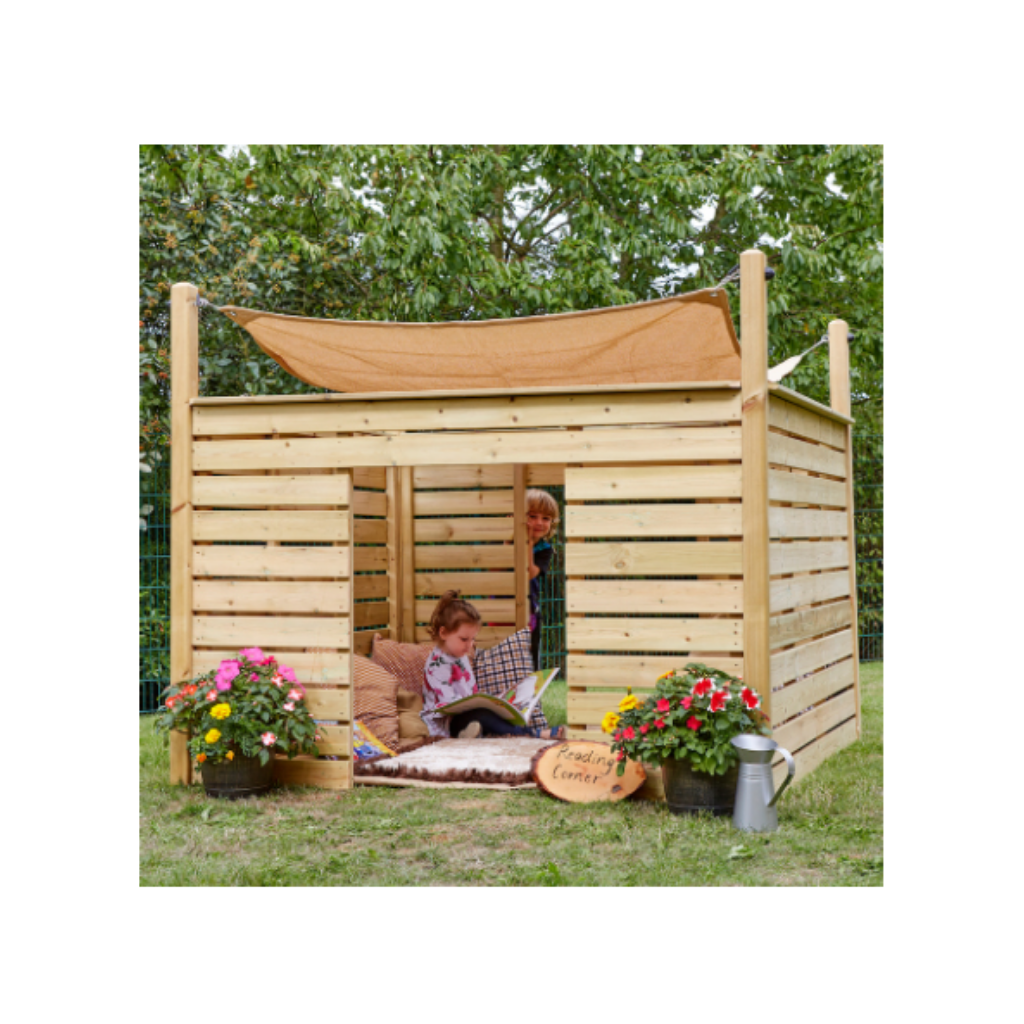 Outdoor Reading Hut with Shade