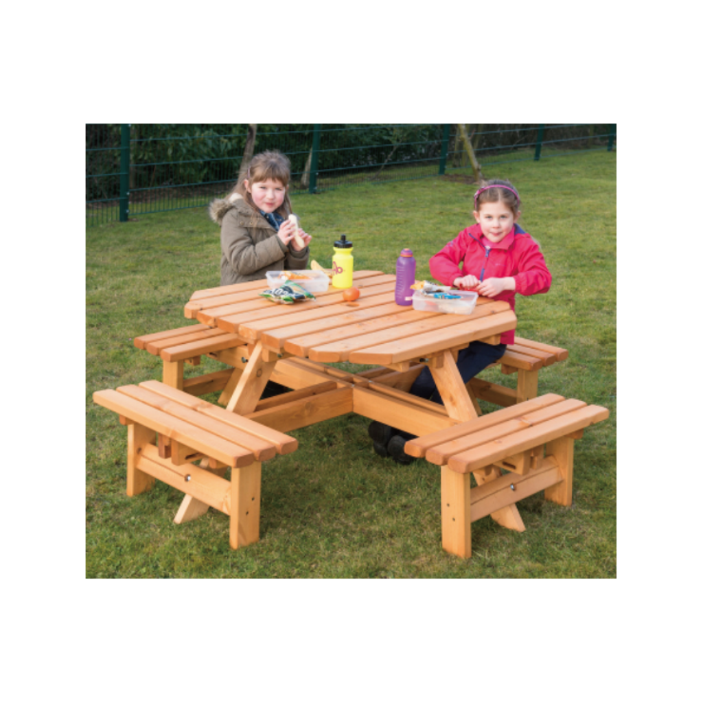 Outdoor Octagonal Bench Table