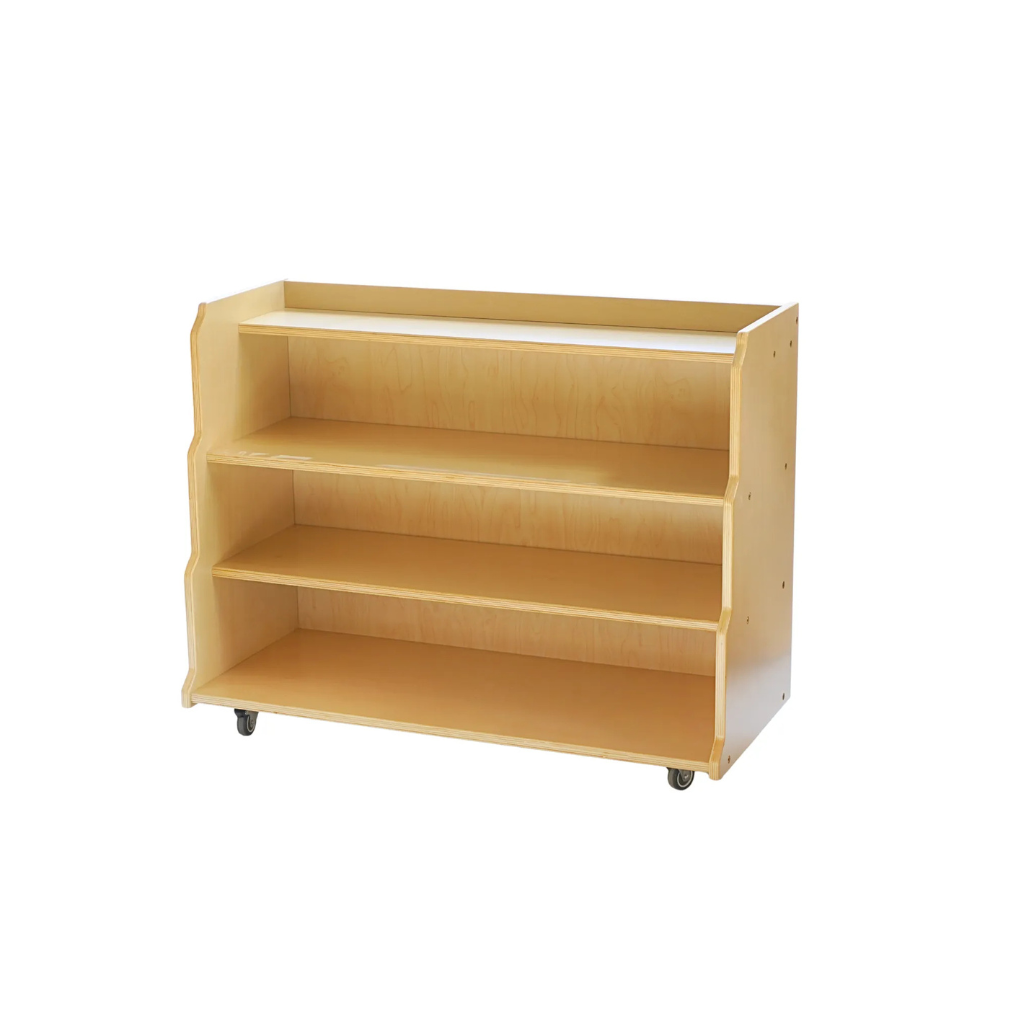 Mobile Three-Tier Storage Shelf