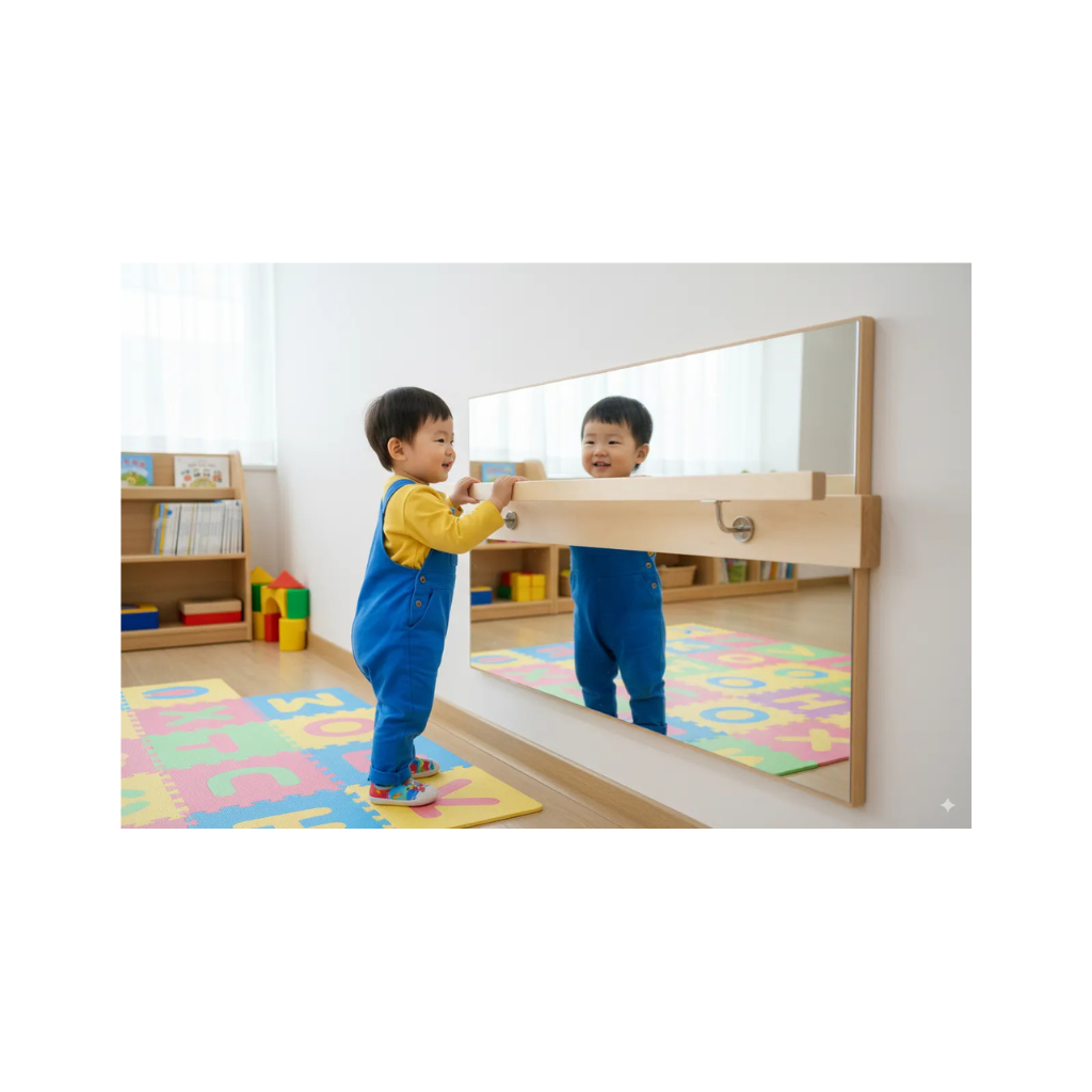Infant Mirror with Pull-Up Bar
