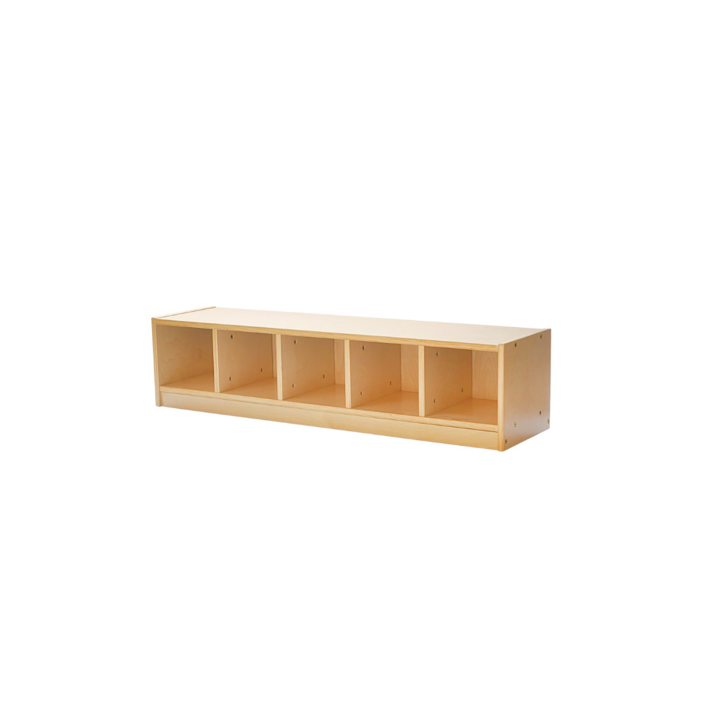 Low Cubby Bench & Storage Shelf