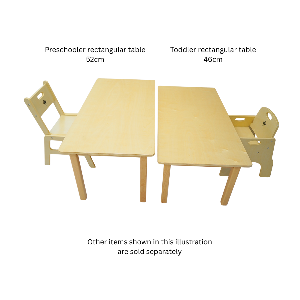Toddler Rectangular Table (H:46cm) (Ready Mid-October 2025)