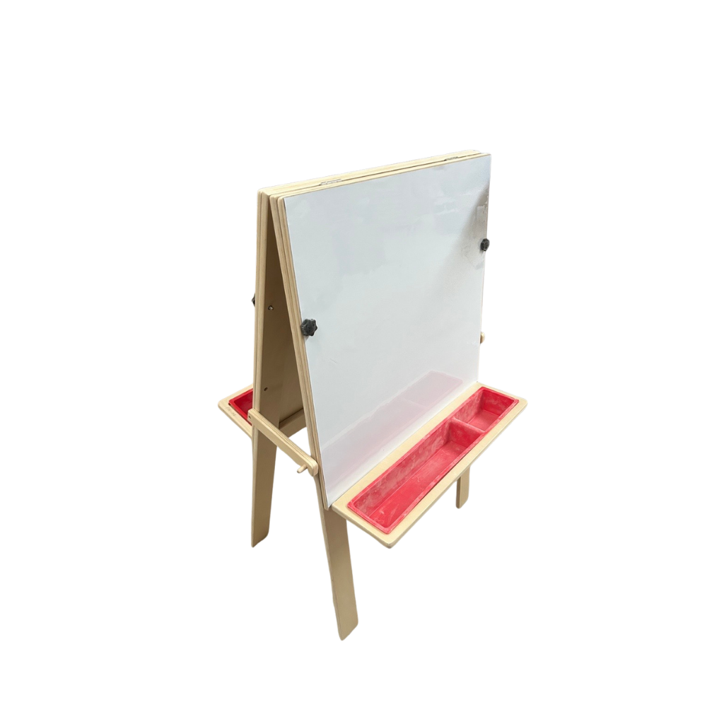 Double-Sided Art Easel with Storage Trays