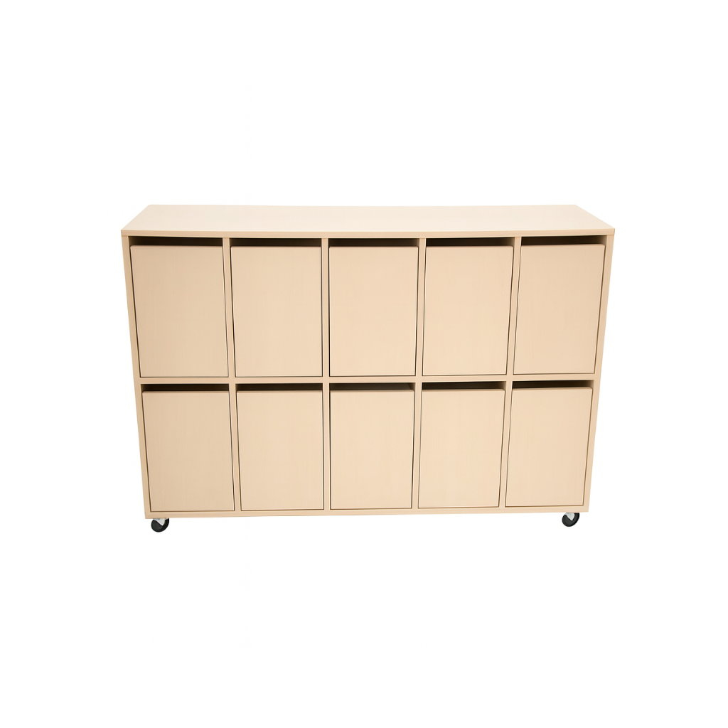 10-Compartment Bag Locker on Castors