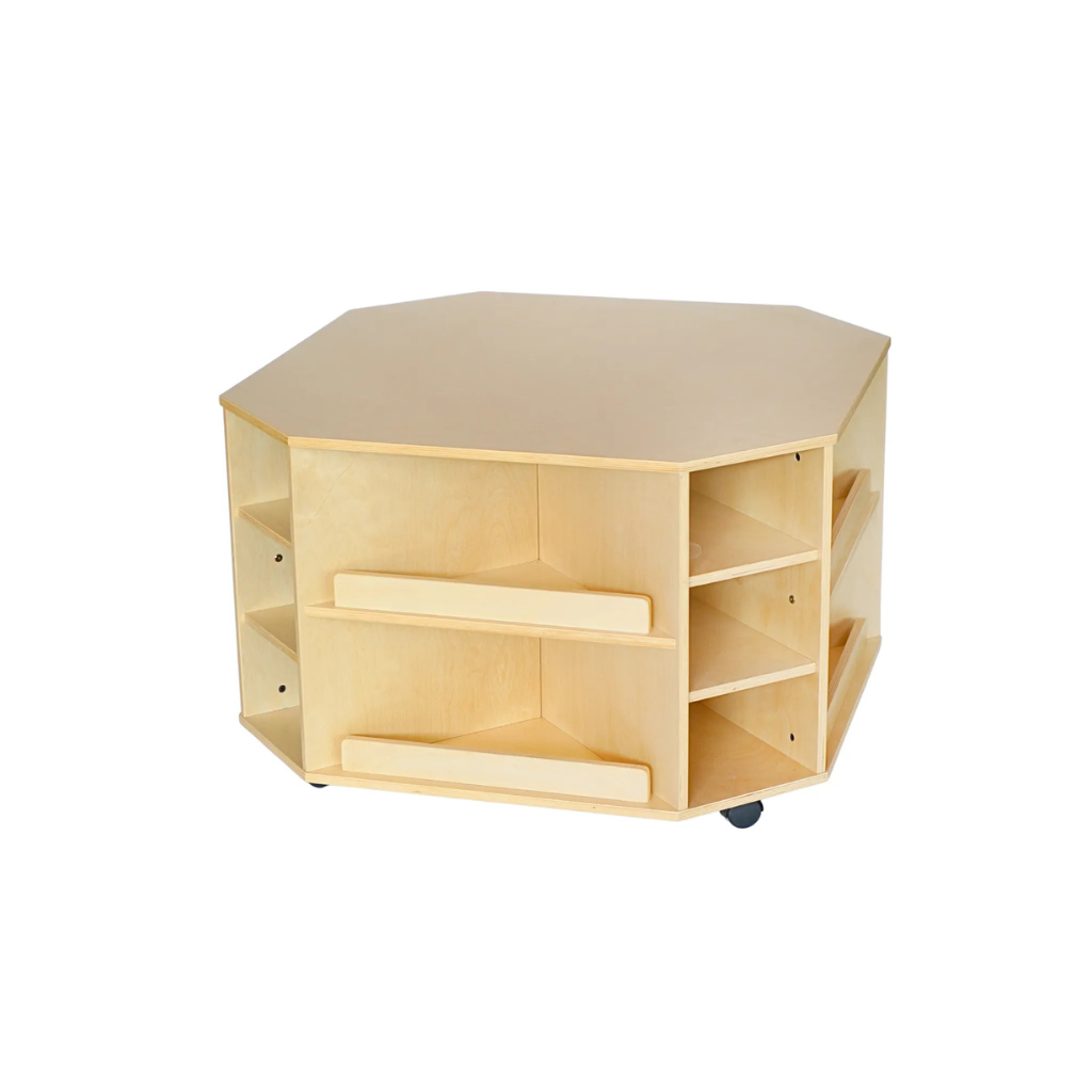 Birch Octagonal Storage Island - Mobile