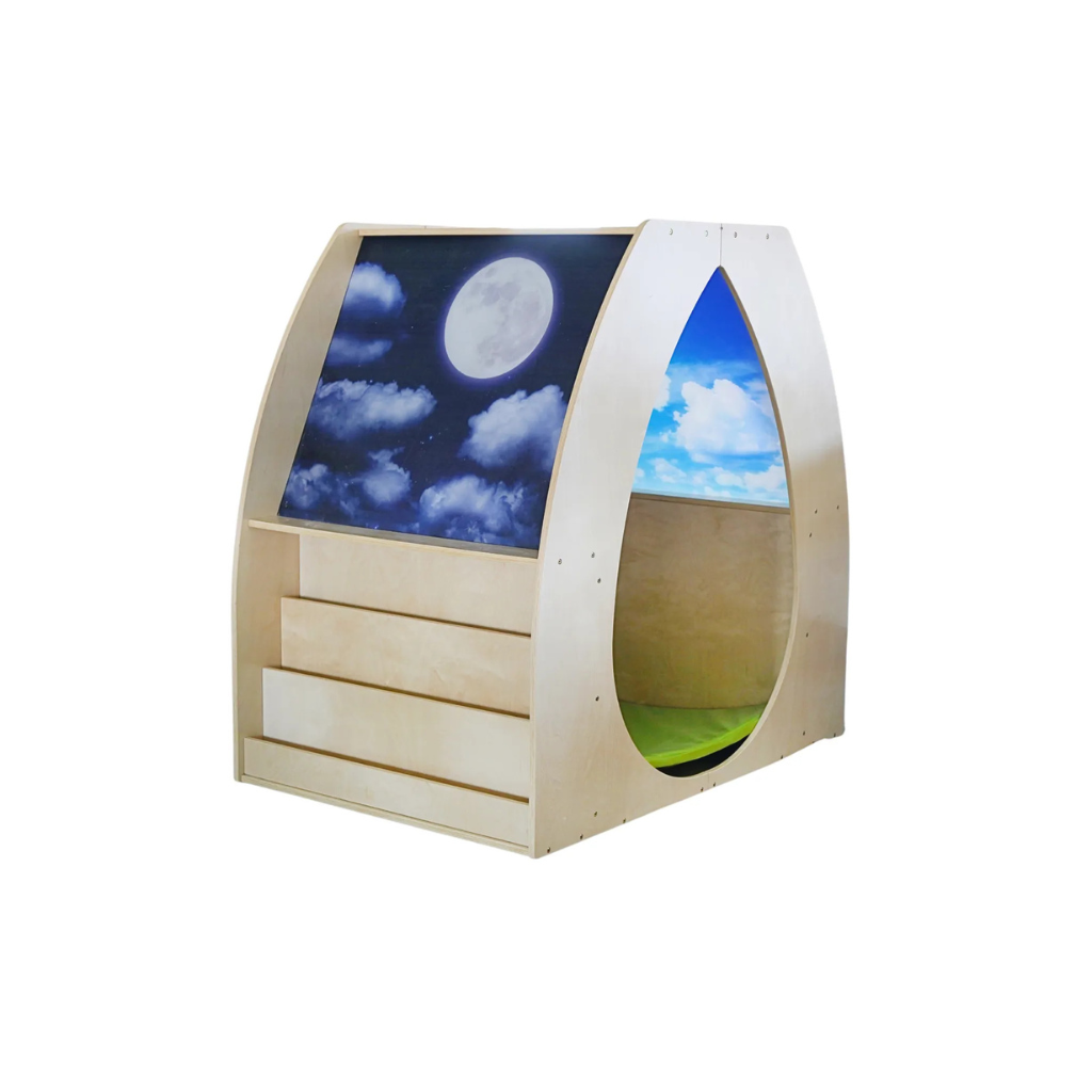 Birch Reading Nook Display Bookshelf