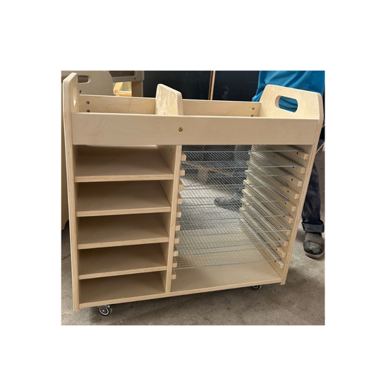 Art Trolley with Drying Rack