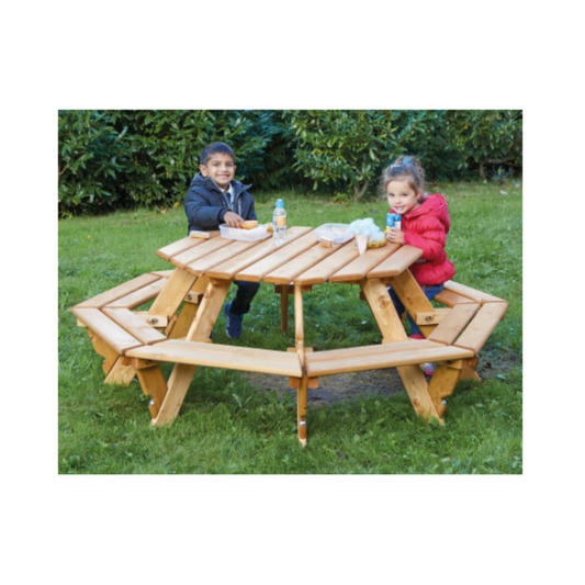 Outdoor Octagonal Picnic Table