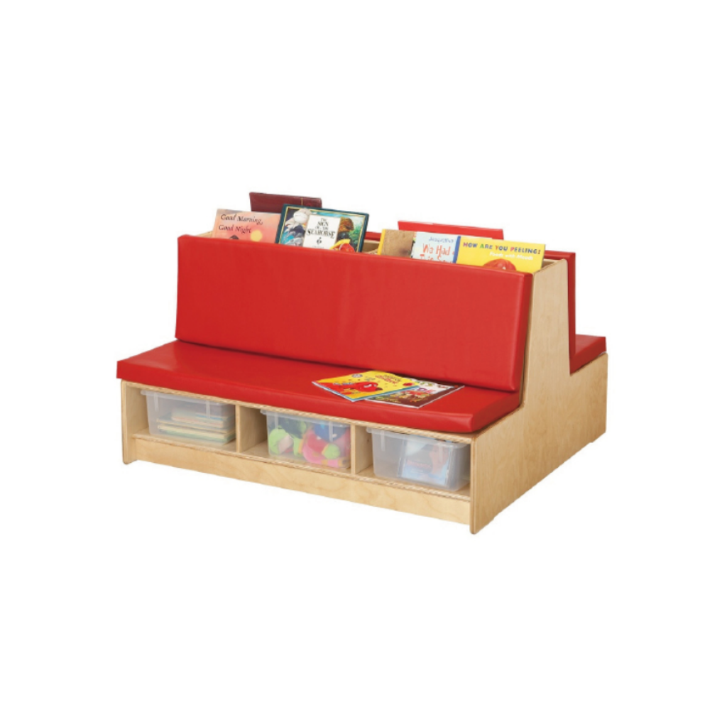 Double-Sided Reading Bench with Storage