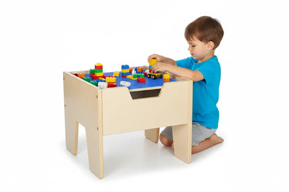 Construction Play Table with Lego Plate Top