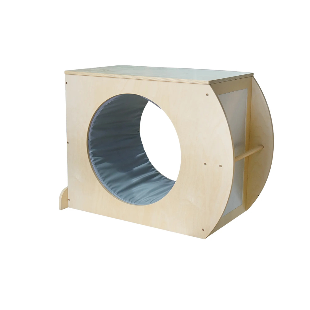 Tunnel Hideaway Play Box with Gross Motor Mirror