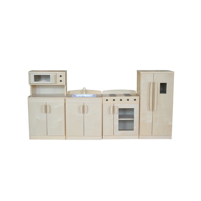 4-Piece Birch Pretend Play Kitchen Sets