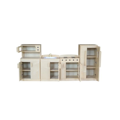 4-Piece Birch Pretend Play Kitchen Sets