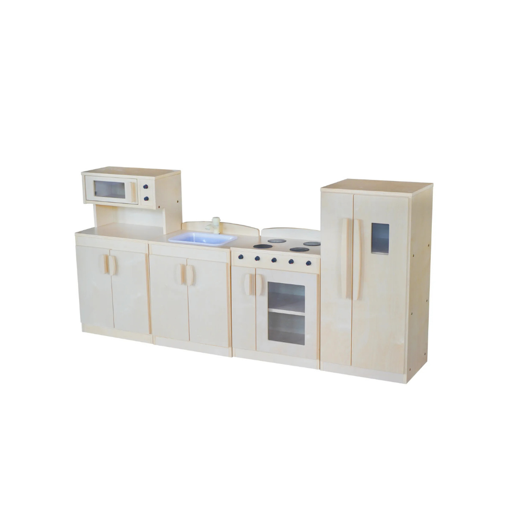 4-Piece Birch Pretend Play Kitchen Sets
