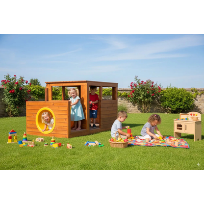 Outdoor Timber Train