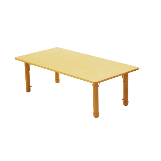 Birch Rectangular Activity Table with Metal Legs
