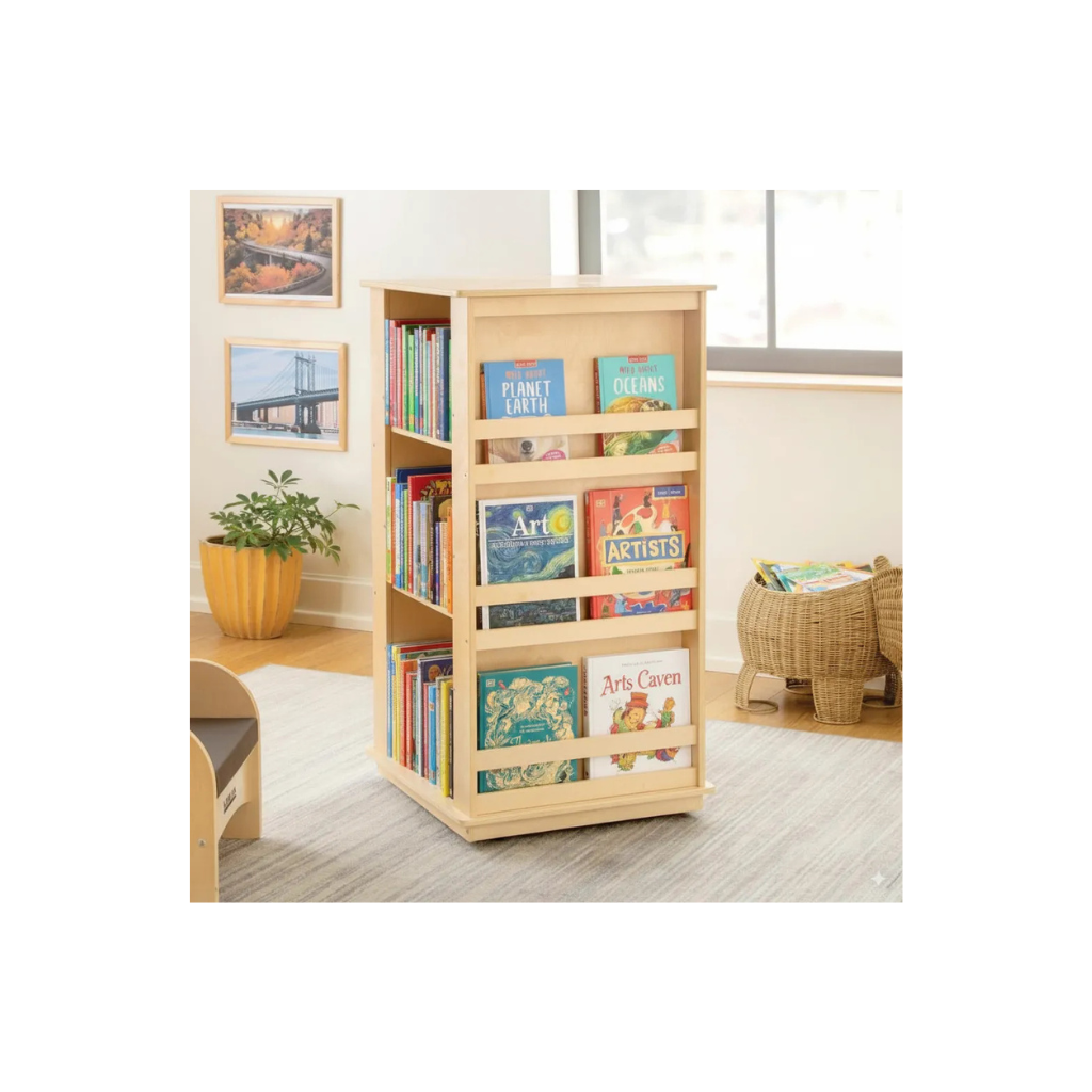 Rotating Book & Storage Tower