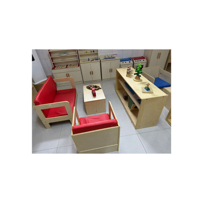 Kids’ Lounge Seating Set (Red or Blue)