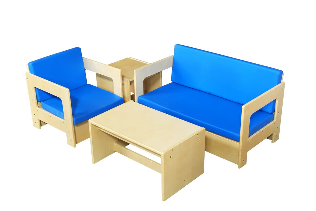 Kids’ Lounge Seating Set (Red or Blue)