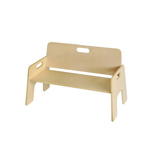 Birch Toddler Bench Seat with Back