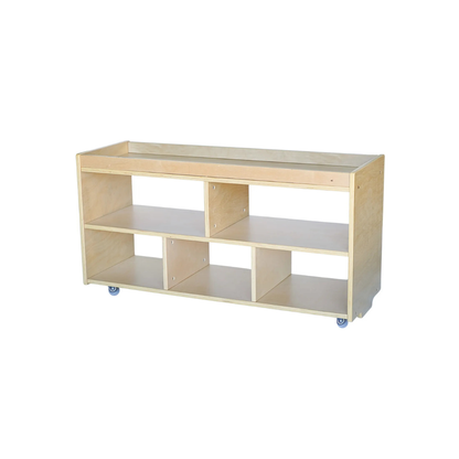 Mobile 5-Compartment Storage Shelf