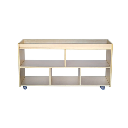 Mobile 5-Compartment Storage Shelf
