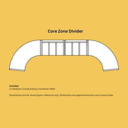 Modular Curved Activity Connector Shelf