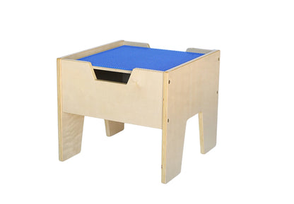 Construction Play Table with Lego Plate Top