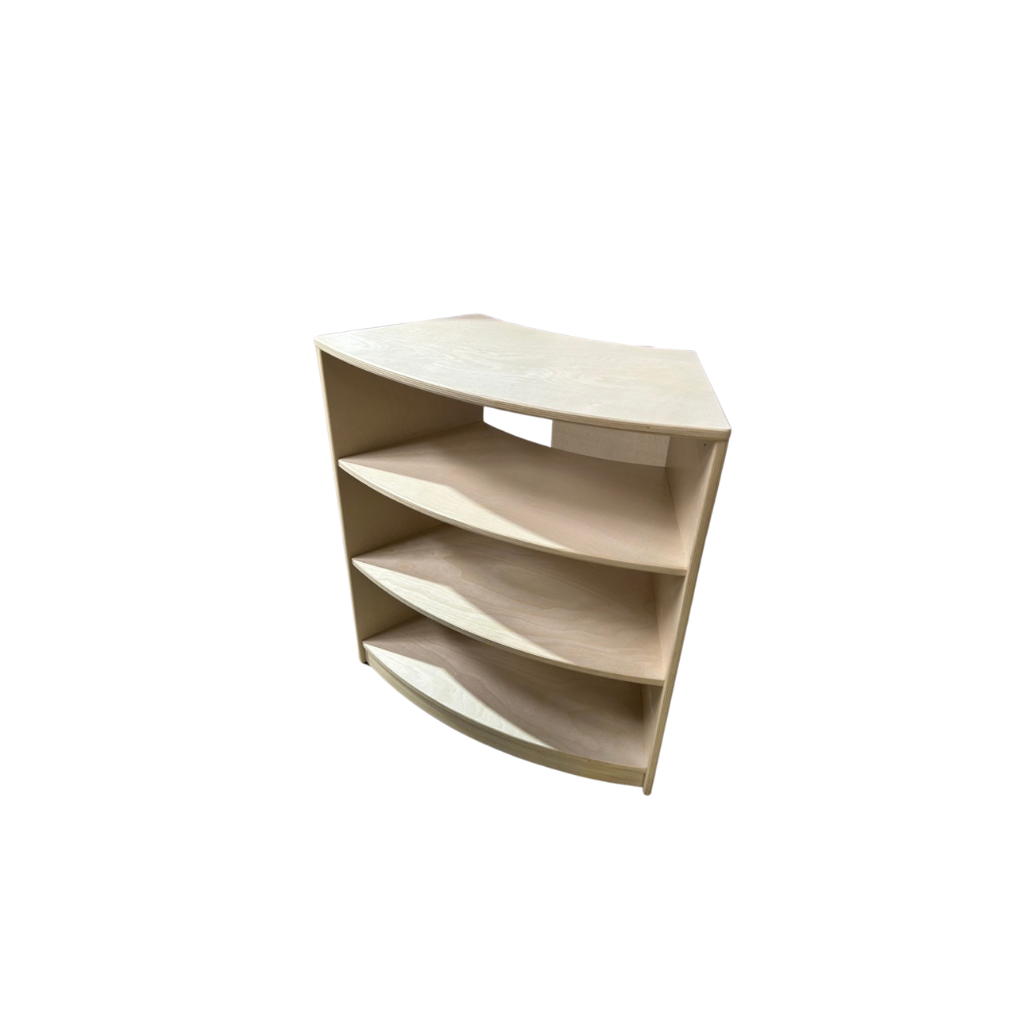 3 Tier Curved Corner Shelf Unit