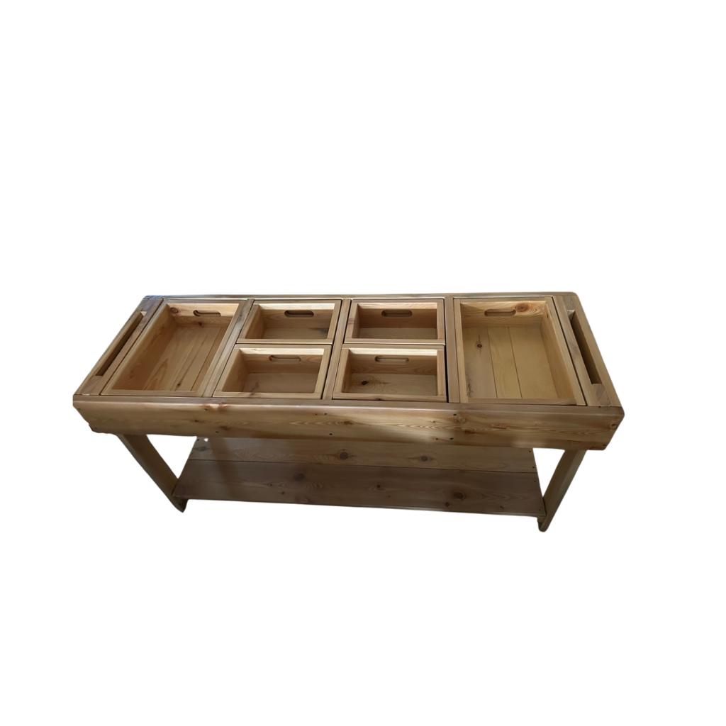 Outdoor Loose Parts Sorting Bench