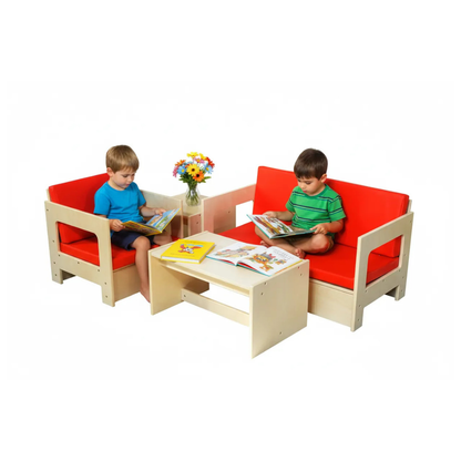 Kids’ Lounge Seating Set (Red or Blue)