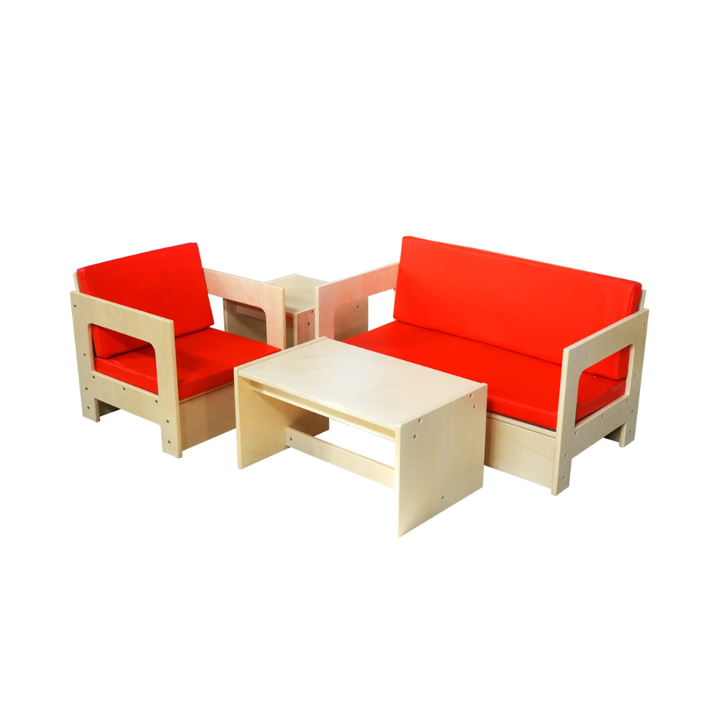 Kids’ Lounge Seating Set (Red or Blue)