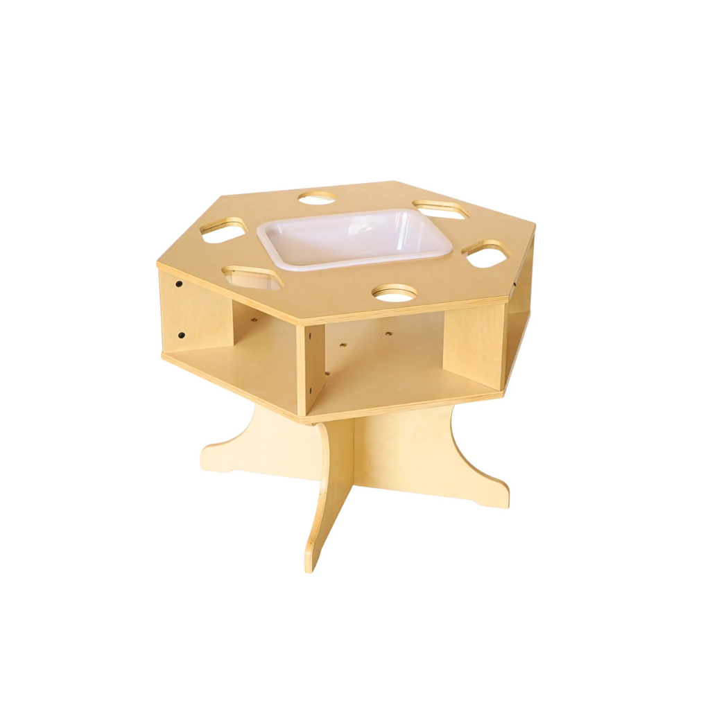 Birch Hexagonal Sensory Activity Table