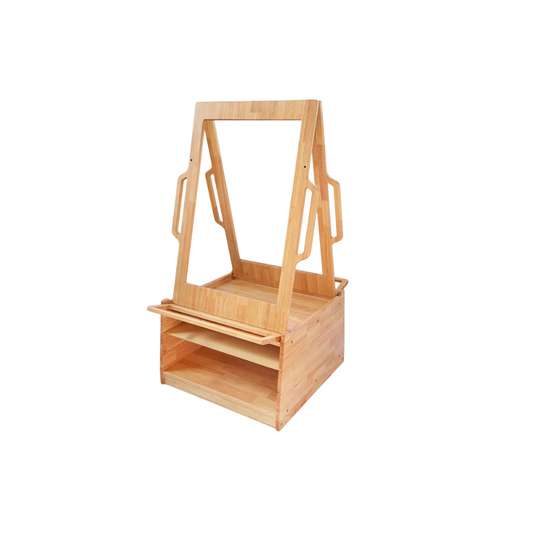 Double-Sided Art Easel With Handles