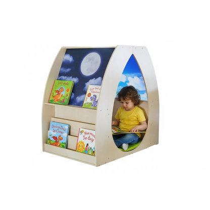 Birch Reading Nook Display Bookshelf