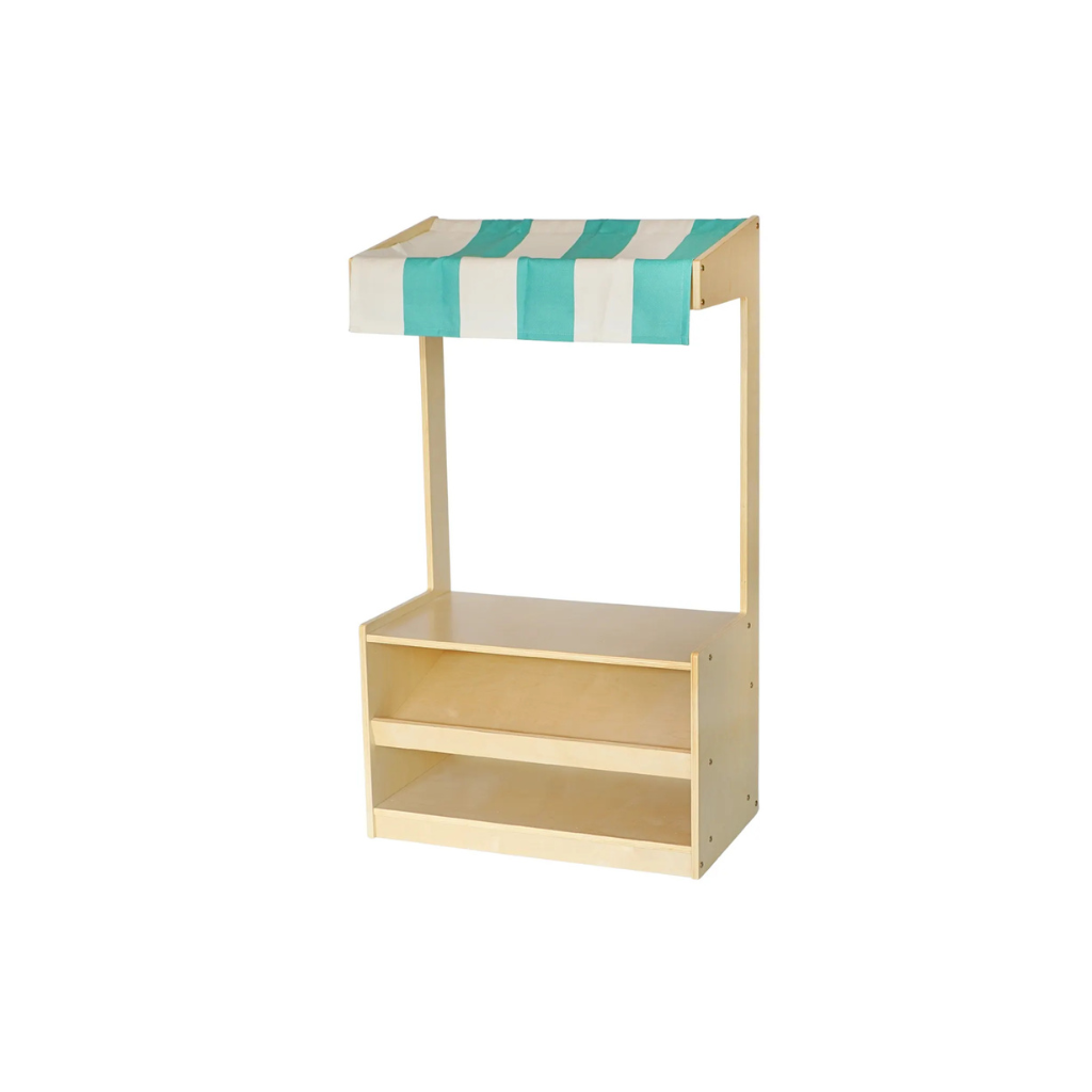 Market Stall with Blue and White Canopy - 2 Sizes