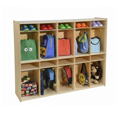 10-Place Open Hat & Bag Locker